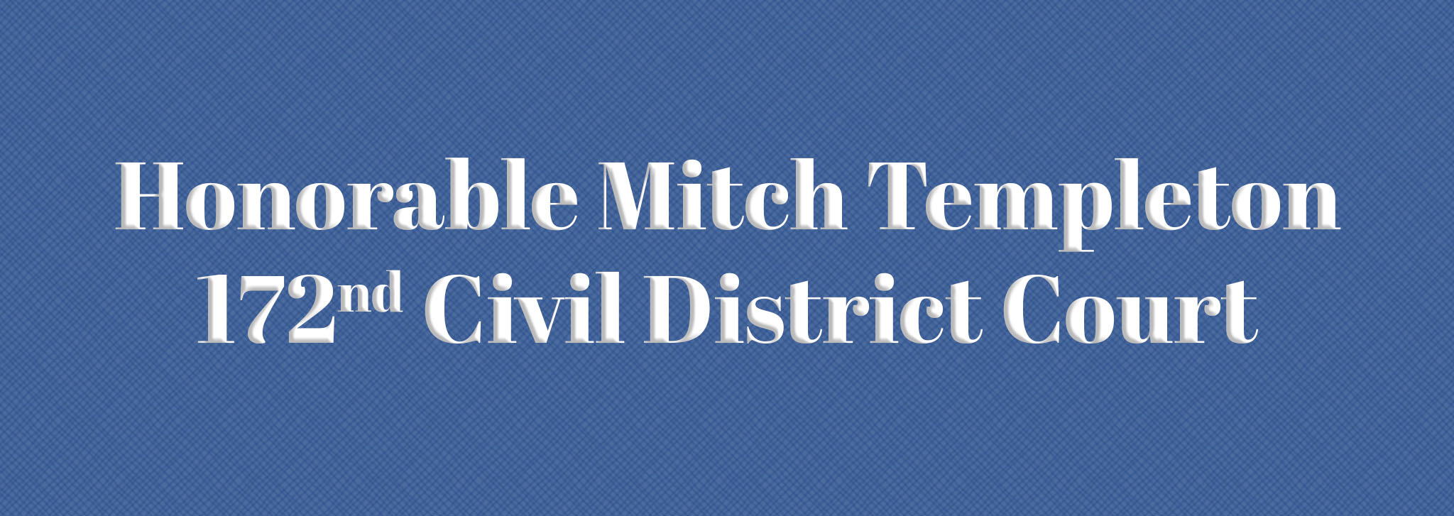 Judge Mitch Templeton